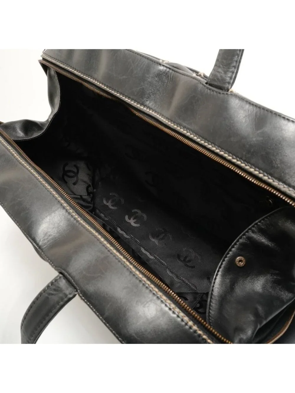 Chanel Handbag Wild Stitch Tote - Picture 9 of 10